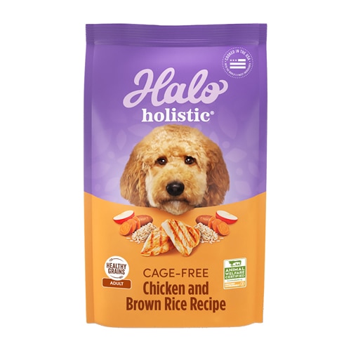 Halo Holistic Dry Dog Food Cage-Free Chicken & Brown Rice