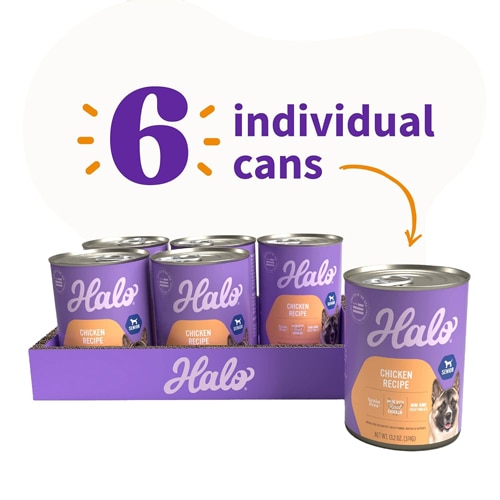 Halo Senior Dog Wet Food Grain-Free Chicken Recipe