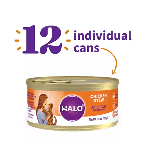 Halo Wet Cat Food Grain-Free Chicken Stew