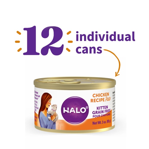 Halo Wet Kitten Food Grain-Free Chicken Recipe