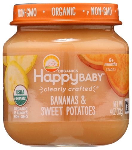 Happy Baby Organic Baby Food 6+ Months Bananas & Sweet Potatoes