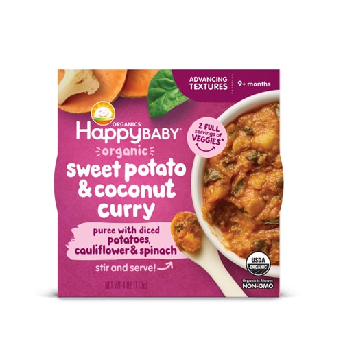 Happy Baby Organic Meal Bowl 9+ Months Sweet Potato & Coconut Curry