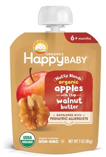 Happy Baby Organic Nutty Blends Apples & Walnut Butter