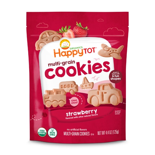 Happy Tot Organic Multi-Grain Cookies Strawberry