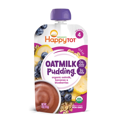 Happy Tot Organic Oatmilk Pudding 2+ Years Bananas & Blueberries