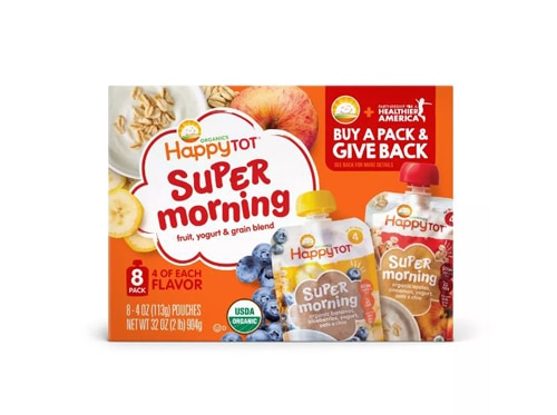 Happy Tot Organic Super Morning Chia 2+ Years Fruit Yogurt Grain Blend