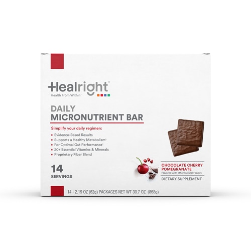 Healright Daily Micronutrient Bar Chocolate Cherry Pomegranate