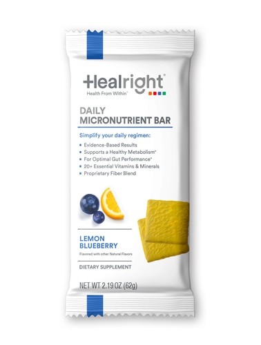 Healright Daily Micronutrient Bar Lemon Blueberry