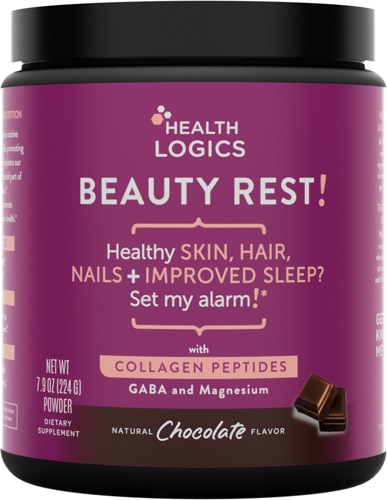 Health Logics Beauty Rest! with Collagen Peptides Natural Chocolate