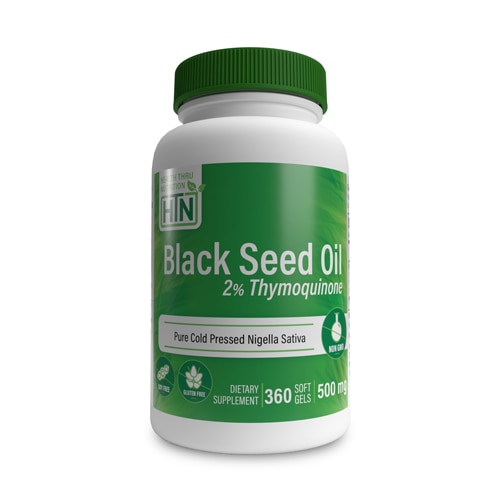 Health Thru Nutrition Black Seed Oil 2% TQ Cold Pressed Non-GMO