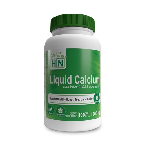 Health Thru Nutrition Calcium 1000 mg - Magnesium 400 mg + 1000 IU D3 Non-GMO