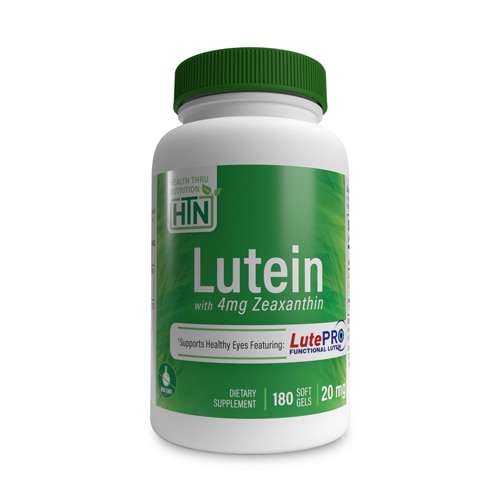 Health Thru Nutrition Lutein 20 mg Zeaxanthin 4 mg as All-Trans LutePro Non-GMO