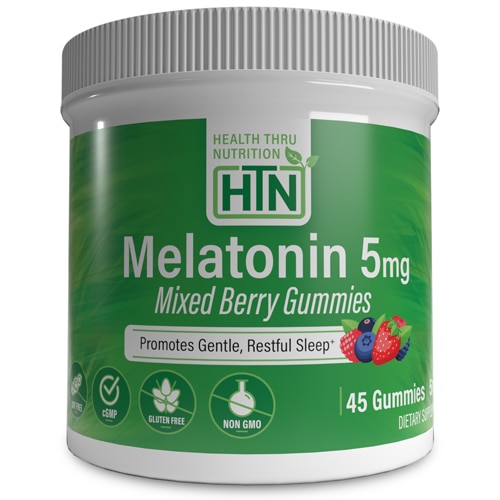 Health Thru Nutrition Melatonin Gummies Mixed Berry Flavor