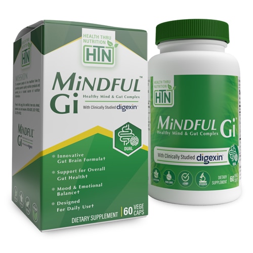 Health Thru Nutrition Mindful Gi Healthy Mind & Gut Formula with Digexin