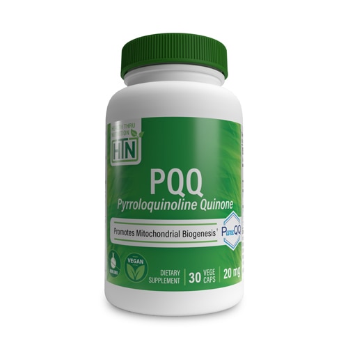 Health Thru Nutrition PQQ as PureQQ Vegan Certified Non-GMO Pyrolloquinoline Quinone