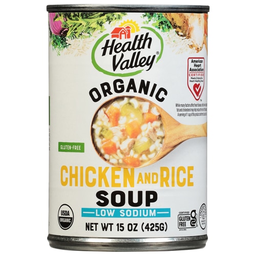 Health Valley Organic Soup Low Sodium Chicken and Rice