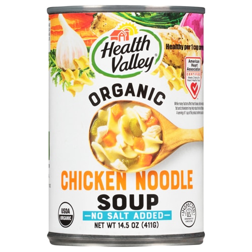 Health Valley Organic Soup No Salt Added Chicken Noodle