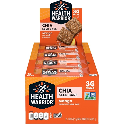 Health Warrior Chia Bars Gluten Free Vegan Mango