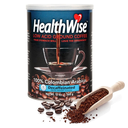 HealthWise Colombian Gourmet Low Acid Supremo Decaffeinated Coffee