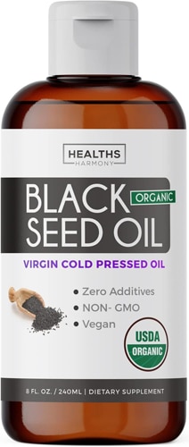 Healths Harmony Black Seed Oil Organic Liquid