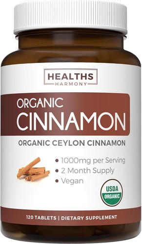 Healths Harmony Organic Ceylon Cinnamon Tablets