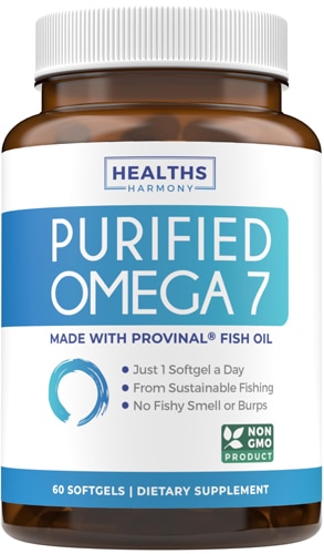 Healths Harmony Purified Omega 7 Made With Provinal Fish Oil