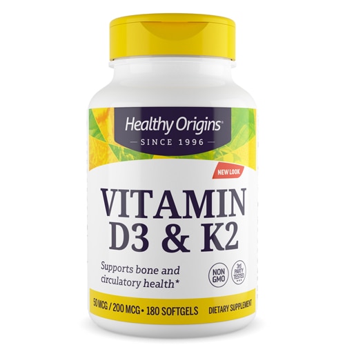 Healthy Origins Vitamin D3 & K2