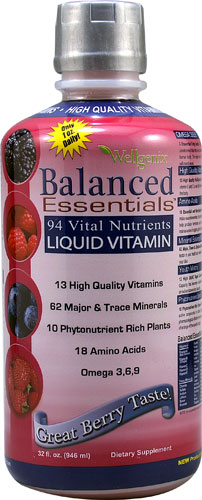 Heaven Sent Wellgenix Balanced Essentials + Plus Liquid Vitamins Berry