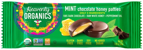 Heavenly Organics Honey Patties Chocolate Mint