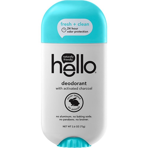 Hello Deodorant Aluminum Free with Activated Charcoal - Fresh & Clean