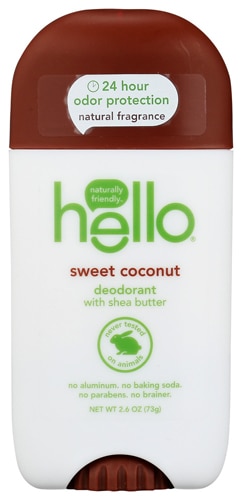 Hello Deodorant Aluminum Free with Shea Butter - Sweet Coconut