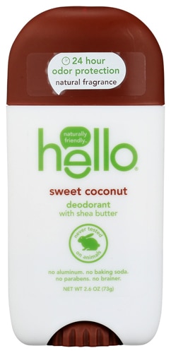 Hello Deodorant with Shea Butter Aluminum Free - Sweet Coconut