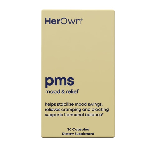HerOwn PMS - Promotes Positive Mood - Natural Hormone Balance - Helps Relieve Cramping
