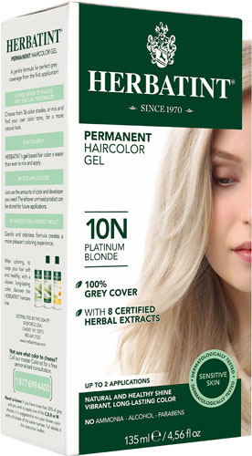 Herbatint Permanent Hair Color Gel 10N Platinum Blonde