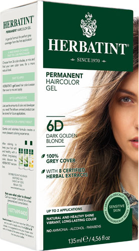 Herbatint Permanent Hair Color Gel 6D Dark Golden Blonde