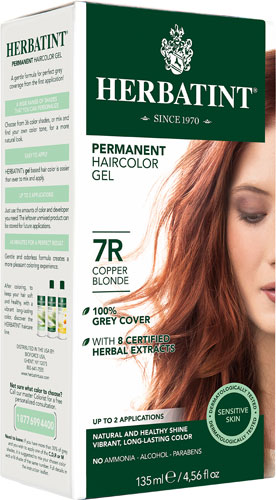 Herbatint Permanent Hair Color Gel 7R Copper Blonde