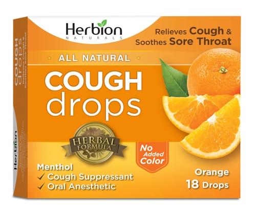 Herbion All Natural Cough Drops Orange