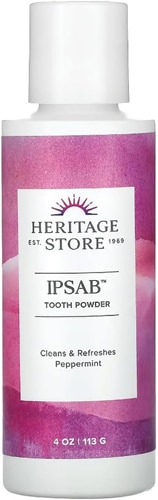 Heritage Store IPSAB Toothpowder Peppermint