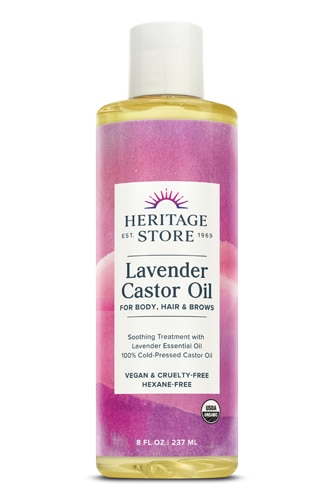 Heritage Store Lavender Castor Oil Organic