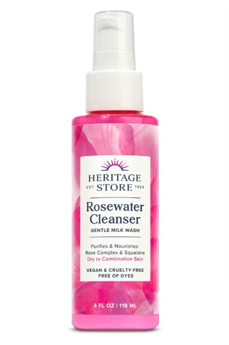 Heritage Store Rosewater Cleanser Gentle Milk Wash