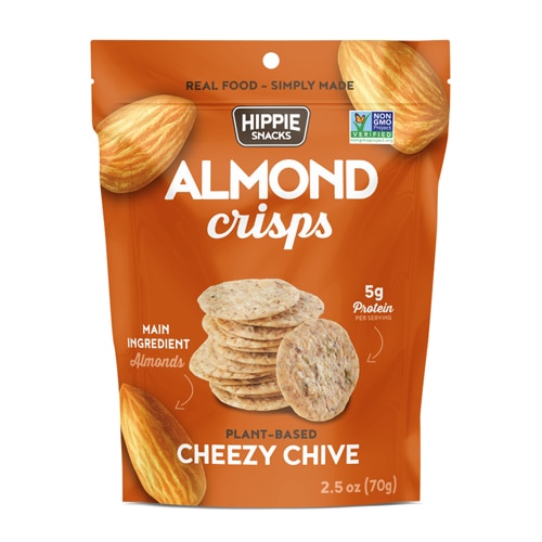 Hippie Snacks Almond Crisps Cheezy Chive