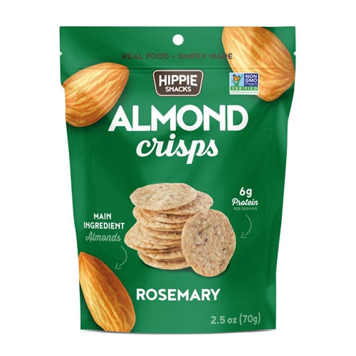 Hippie Snacks Almond Crisps Rosemary