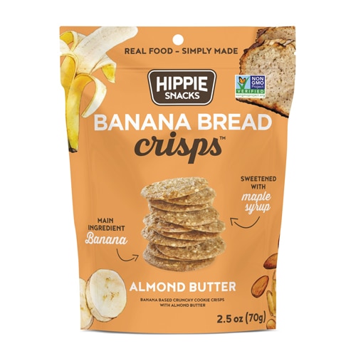 Hippie Snacks Banana Bread Crisp Almond Butter