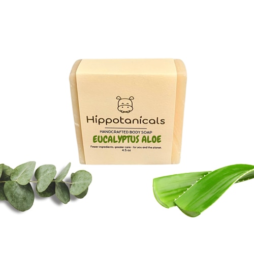 Hippotanicals Vegan Bar Soap Eucalyptus Aloe