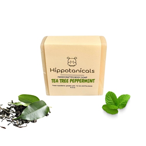 Hippotanicals Vegan Bar Soap Tea Tree Peppermint