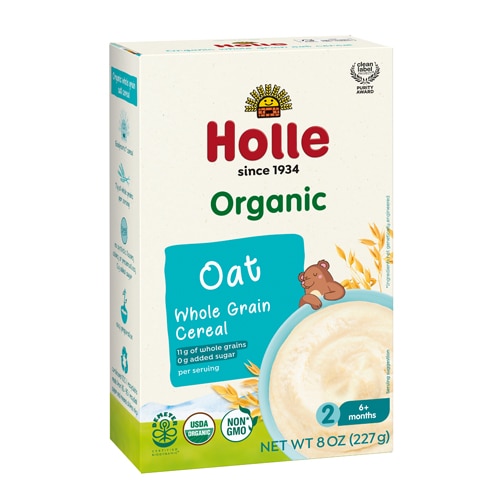 Holle Organic Baby Cereal 6+ Months Whole Grain Oat