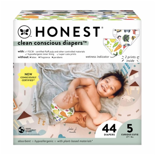 Honest Clean Conscious Diapers So Delish + All the Letters 44 Diapers