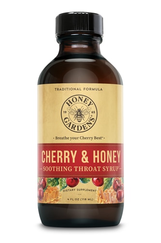 Honey Gardens Cherry & Honey Soothing Throat Syrup