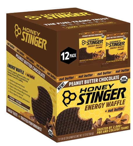 Honey Stinger Organic Waffles Peanut Butter Chocolate