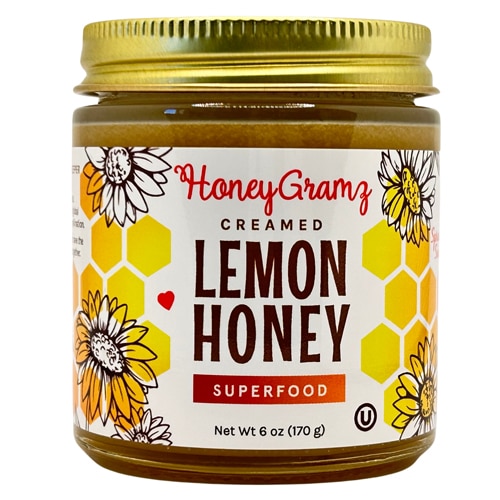 HoneyGramz Gluten Free Non-GMO Creamed Honey Lemon